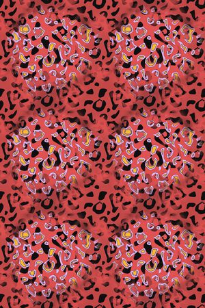 动物纹印花华亿平台图片