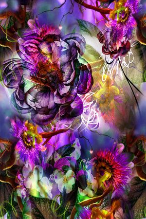 植物印花华亿平台图片