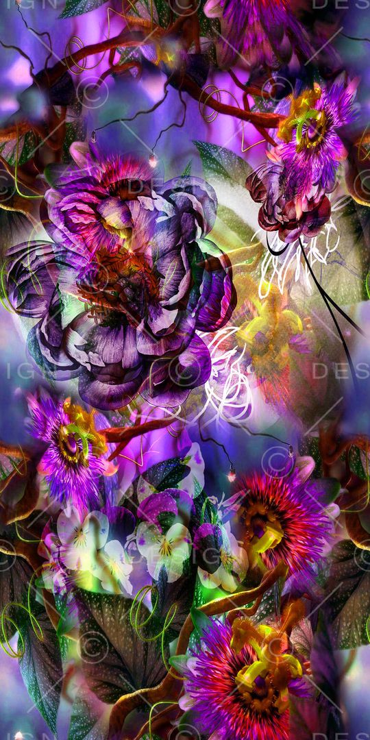 植物印花华亿平台图片