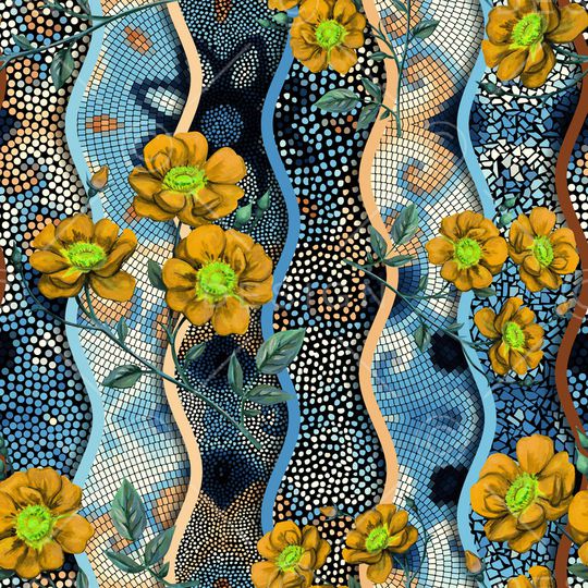 抽象印花华亿平台图片