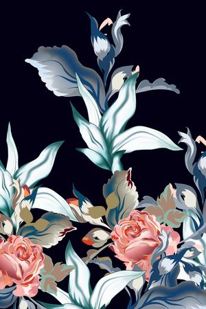 热带华亿平台印花华亿平台图片