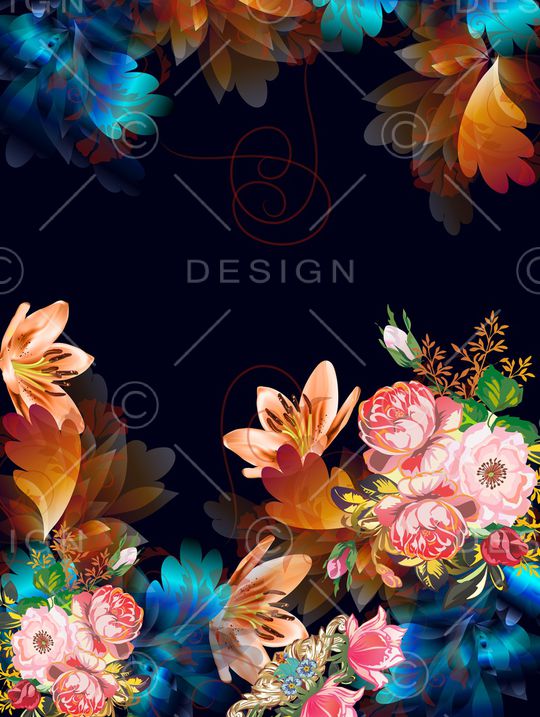 胸前独幅印花华亿平台图片