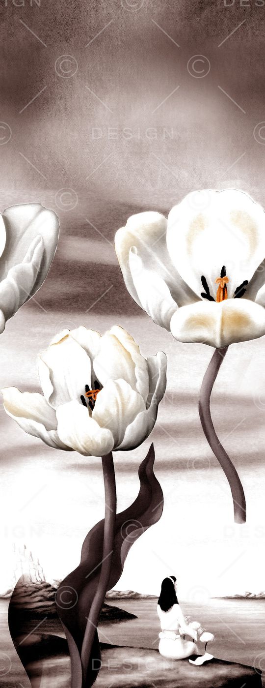 郁金香印花华亿平台图片