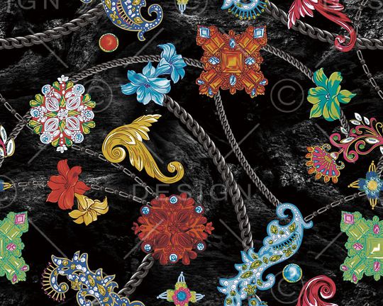 大牌风印花华亿平台图片