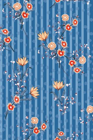 树枝印花华亿平台图片