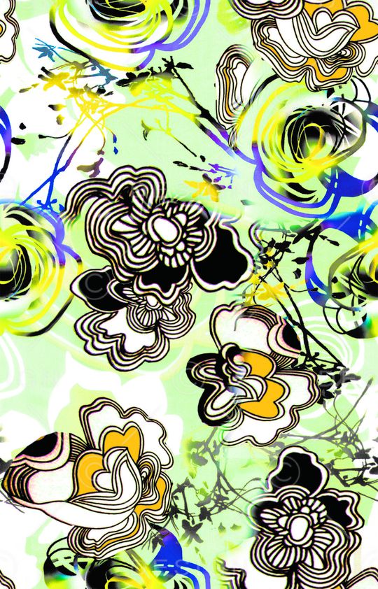 复古印花华亿平台图片