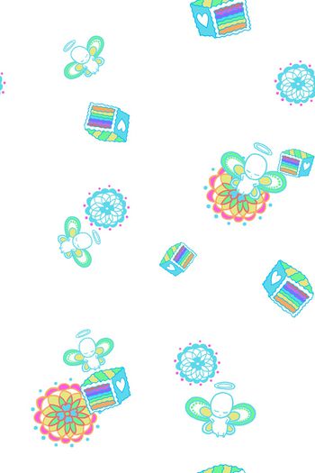 抽象花卉印花华亿平台图片