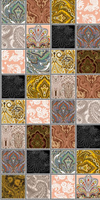 复古印花华亿平台图片