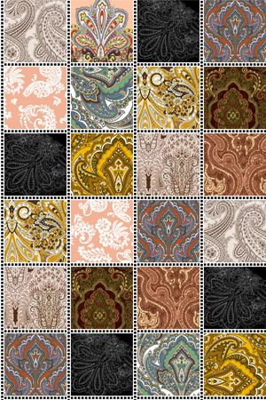 复古印花华亿平台图片