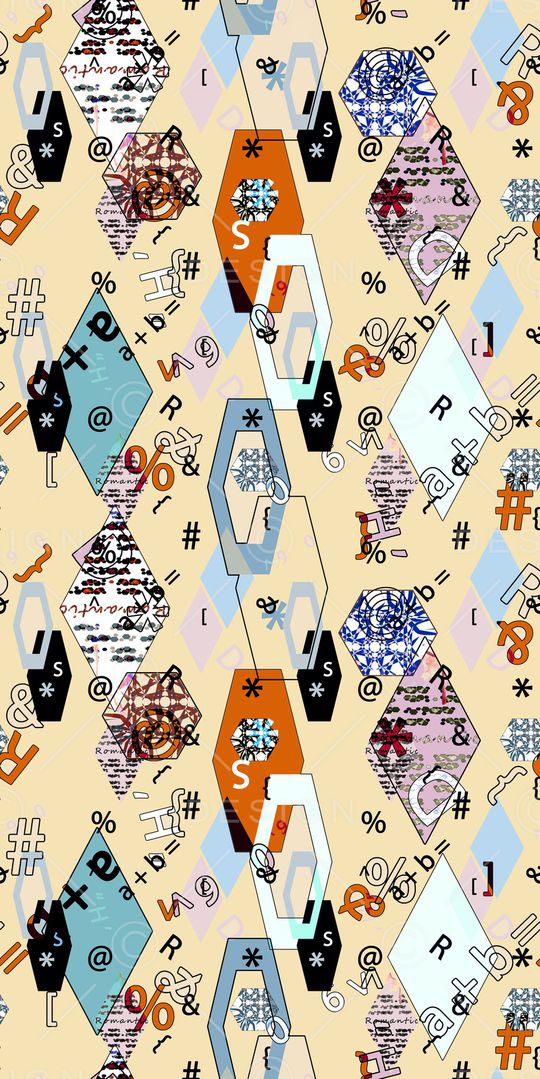 抽象印花华亿平台图片