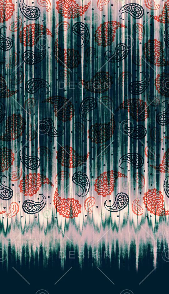 佩斯利印花华亿平台图片