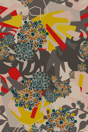 几何印花华亿平台图片