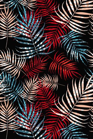 黑底花卉印花华亿平台图片