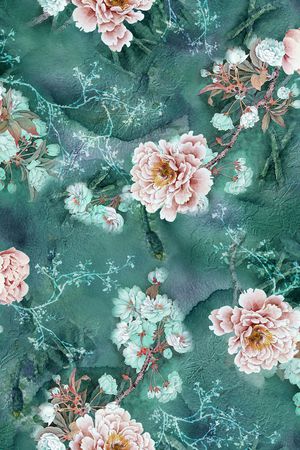 中国风印花华亿平台图片