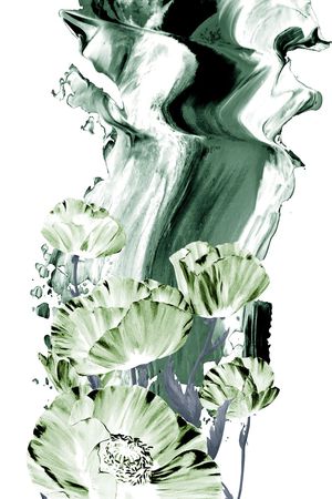 牡丹印花华亿平台图片