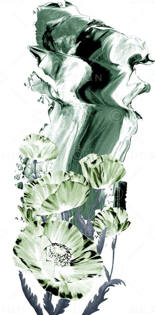 牡丹印花华亿平台图片