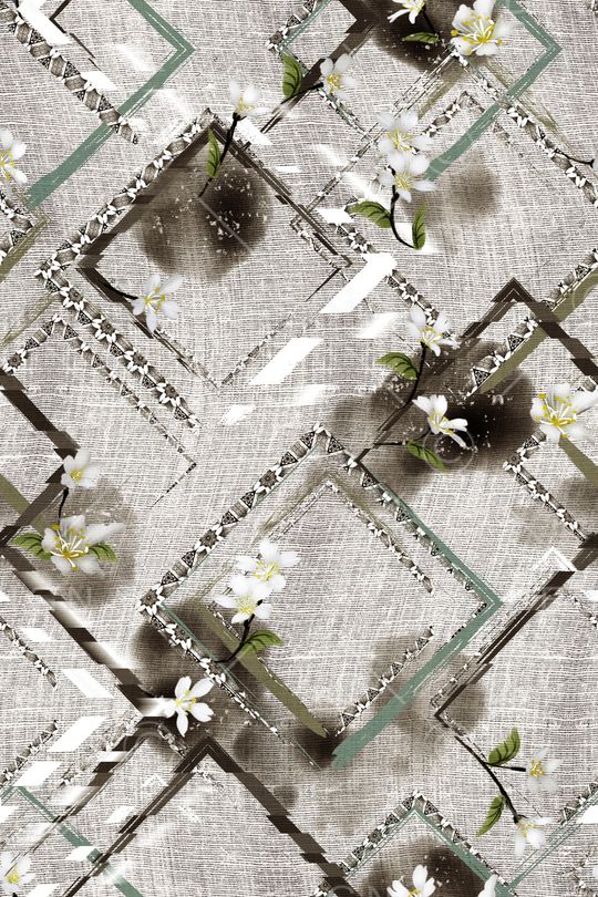 几何印花华亿平台图片