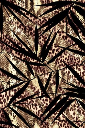 豹纹印花华亿平台图片