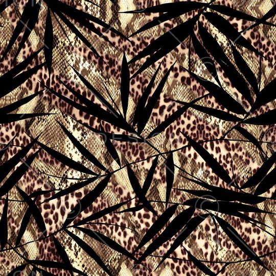 豹纹印花华亿平台图片