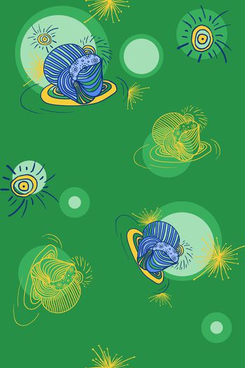 抽象印花华亿平台图片