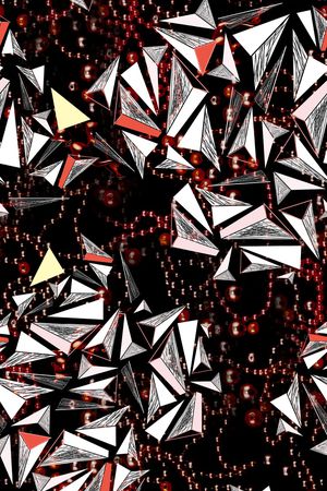 几何花卉印花华亿平台图片