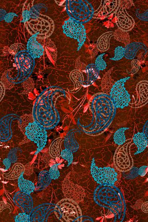 佩斯利印花华亿平台图片