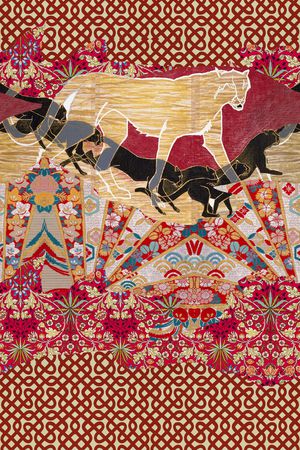 条纹印花华亿平台图片