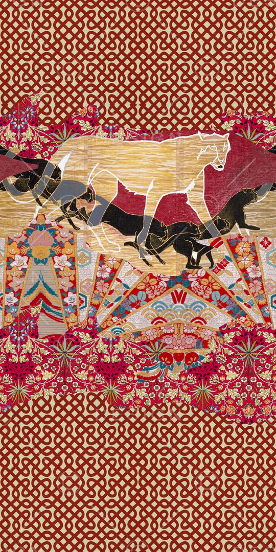 条纹印花华亿平台图片