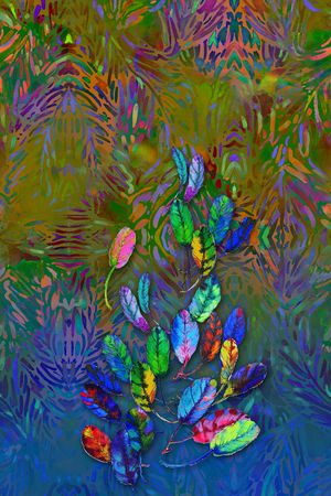 抽象印花华亿平台图片