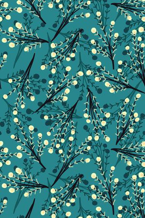 清爽底花卉印花华亿平台图片