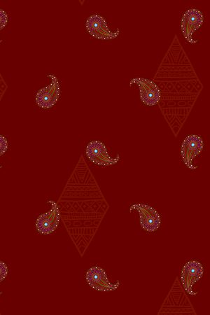 佩斯利印花华亿平台图片