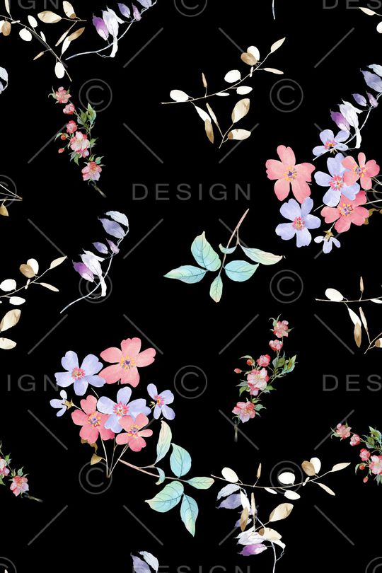 满版散花印花华亿平台图片