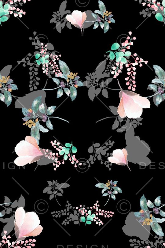 满版散花印花华亿平台图片