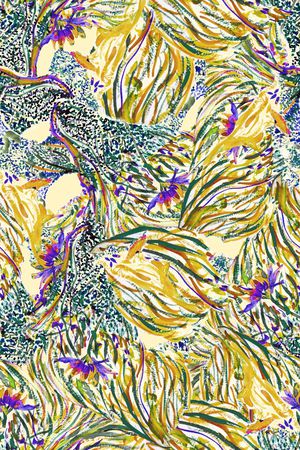 风格化花卉印花华亿平台图片