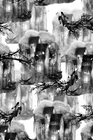 男装印花华亿平台图片