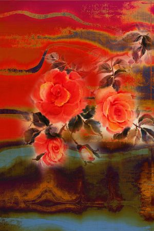 定位花印花华亿平台图片