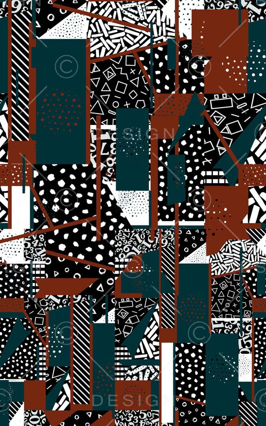 抽象印花华亿平台图片