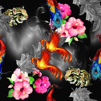 动物印花华亿平台图片