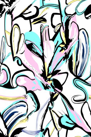 抽象印花华亿平台图片