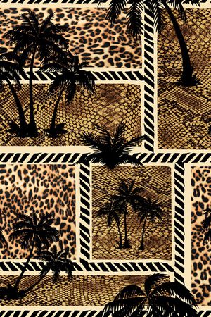 豹纹印花华亿平台图片