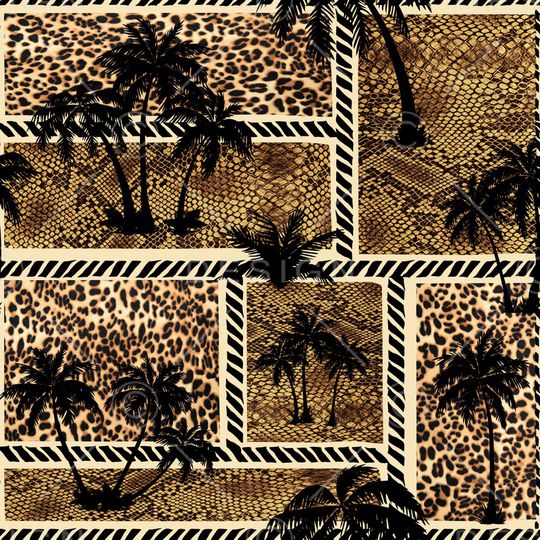 豹纹印花华亿平台图片