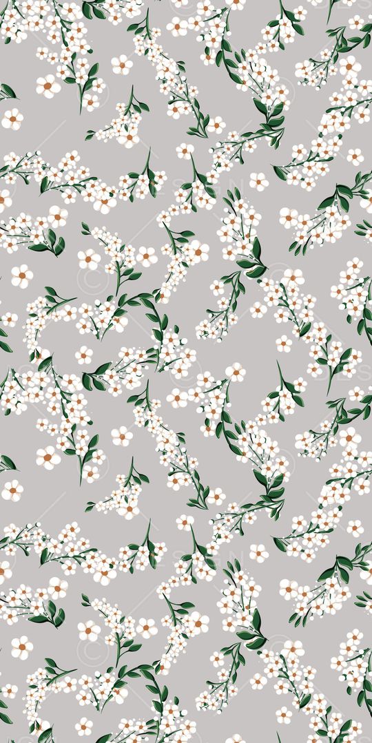 清爽底花卉印花华亿平台图片