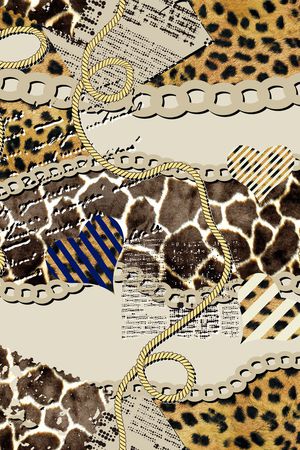 豹纹印花华亿平台图片