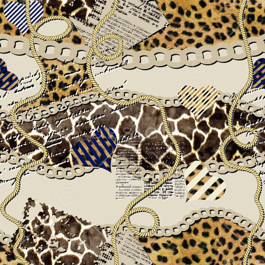 豹纹印花华亿平台图片