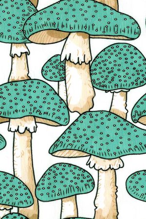 蘑菇印花华亿平台图片