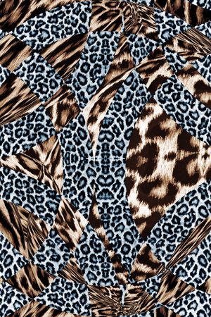 豹纹印花华亿平台图片