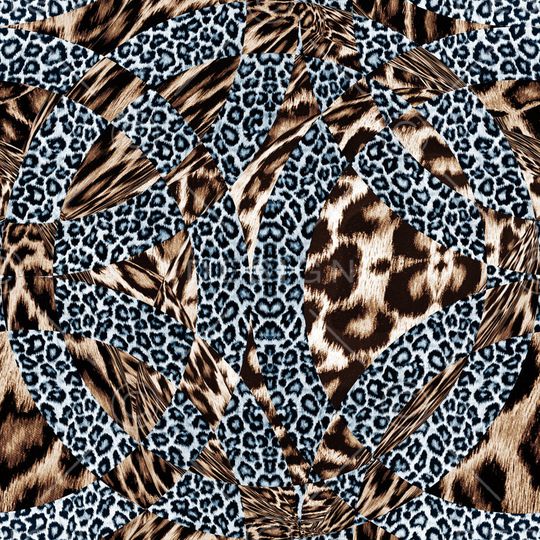 豹纹印花华亿平台图片