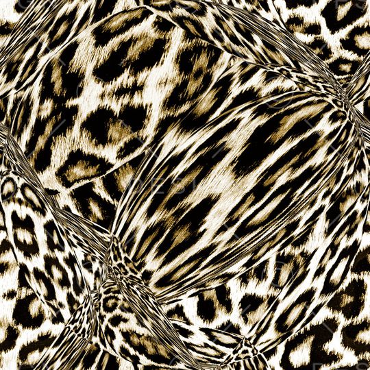 豹纹印花华亿平台图片