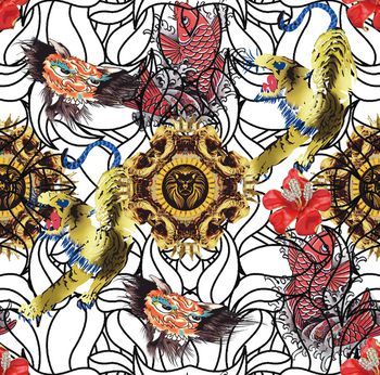 人物印花华亿平台图片