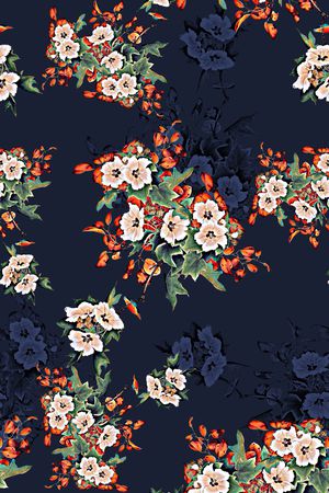 抽象花卉印花华亿平台图片